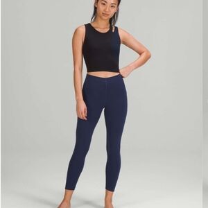 Lululemon Instill Night Sea Blue HR Leggings Size 6 25" Inseam